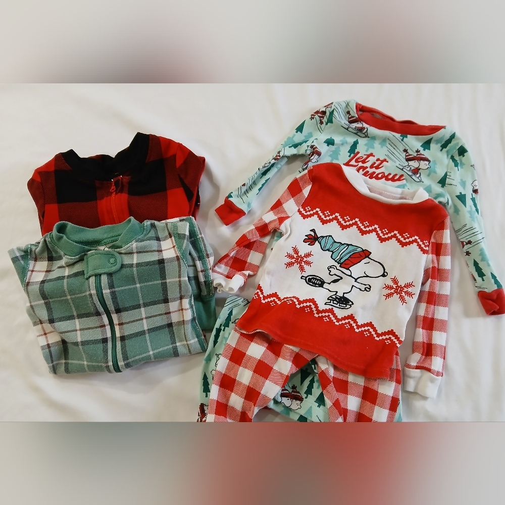 Holiday Pajamas | Lot of 4 | 12-18 month